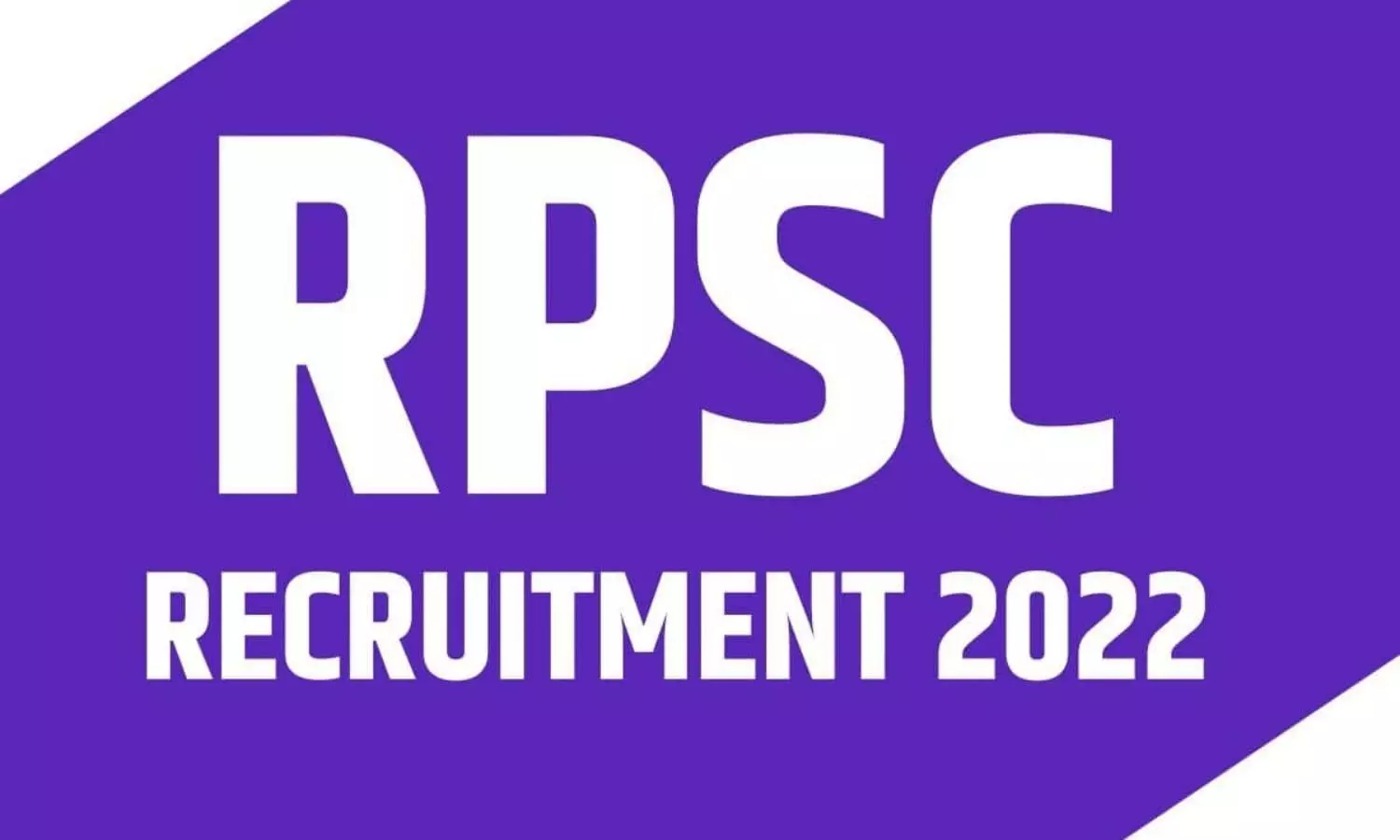 RPSC Recruitment 2022 issued ATP posts Notification apply