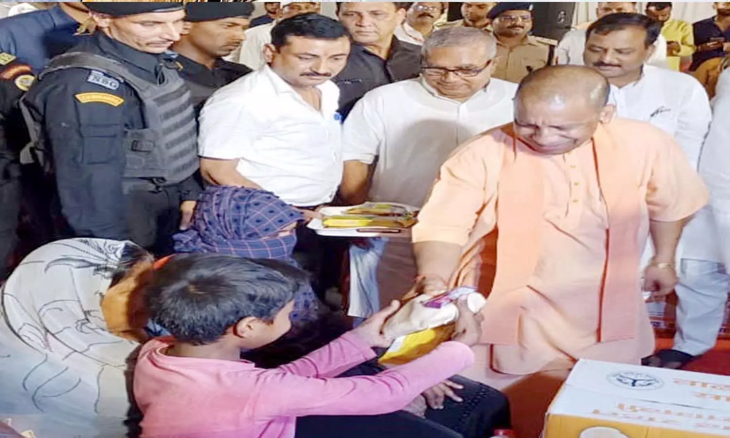 CM Yogi Adityanath said, the central and state government is engaged in helping the flood victims
