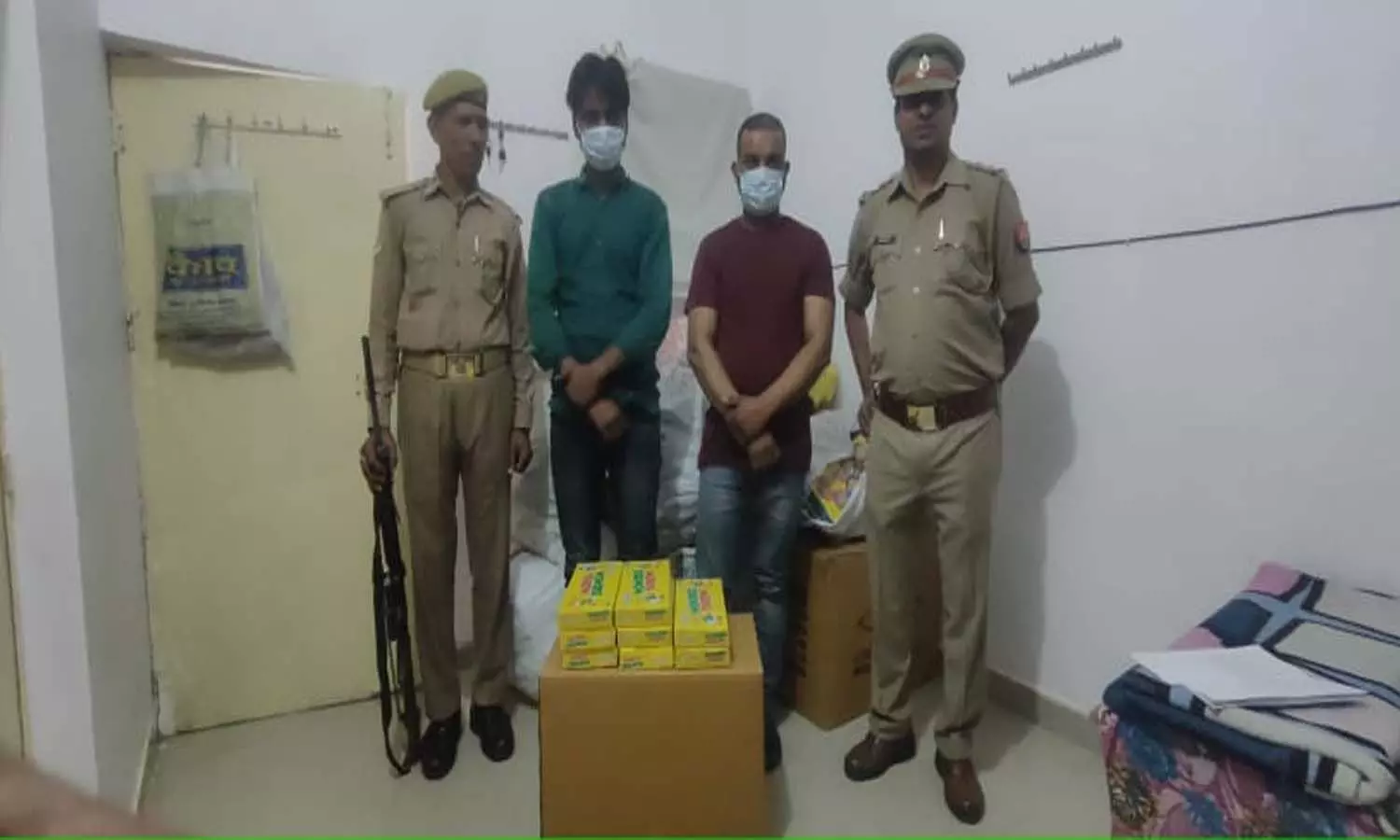 Two accused of illegally selling firecrackers arrested, one absconding