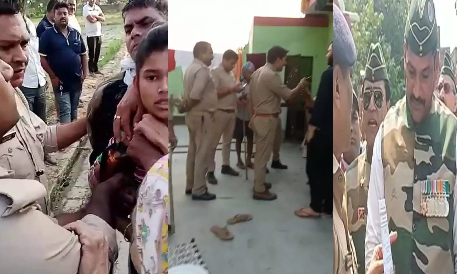 In Bulandshahr, the retired soldier accused the policemen, said – indecency with the daughter by entering the house