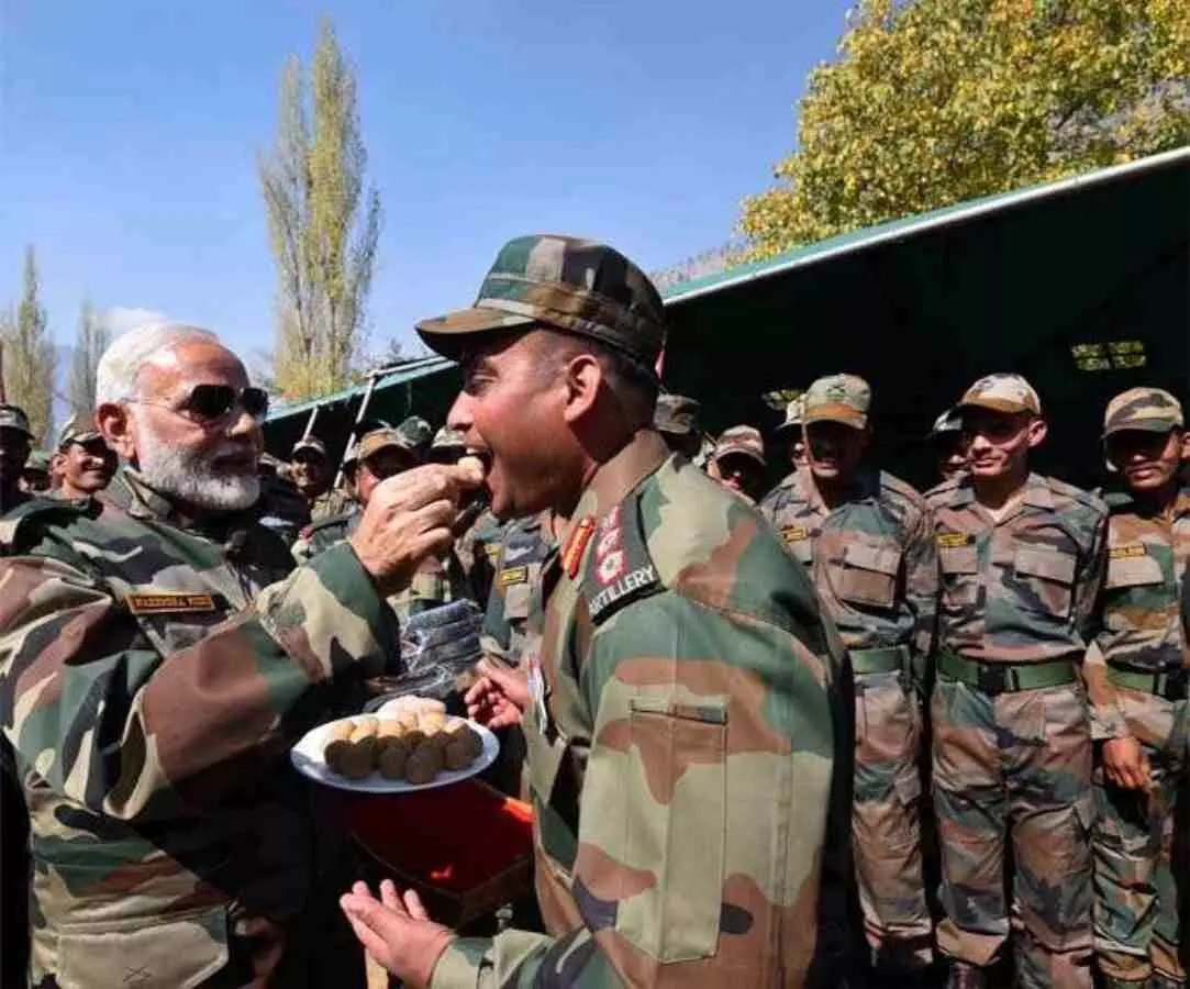 pm narendra modi to celebrate diwali 2022 with soldiers