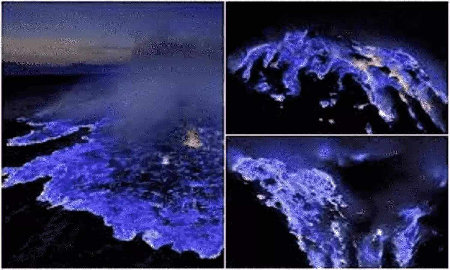 Indonesia blue lava Volcano