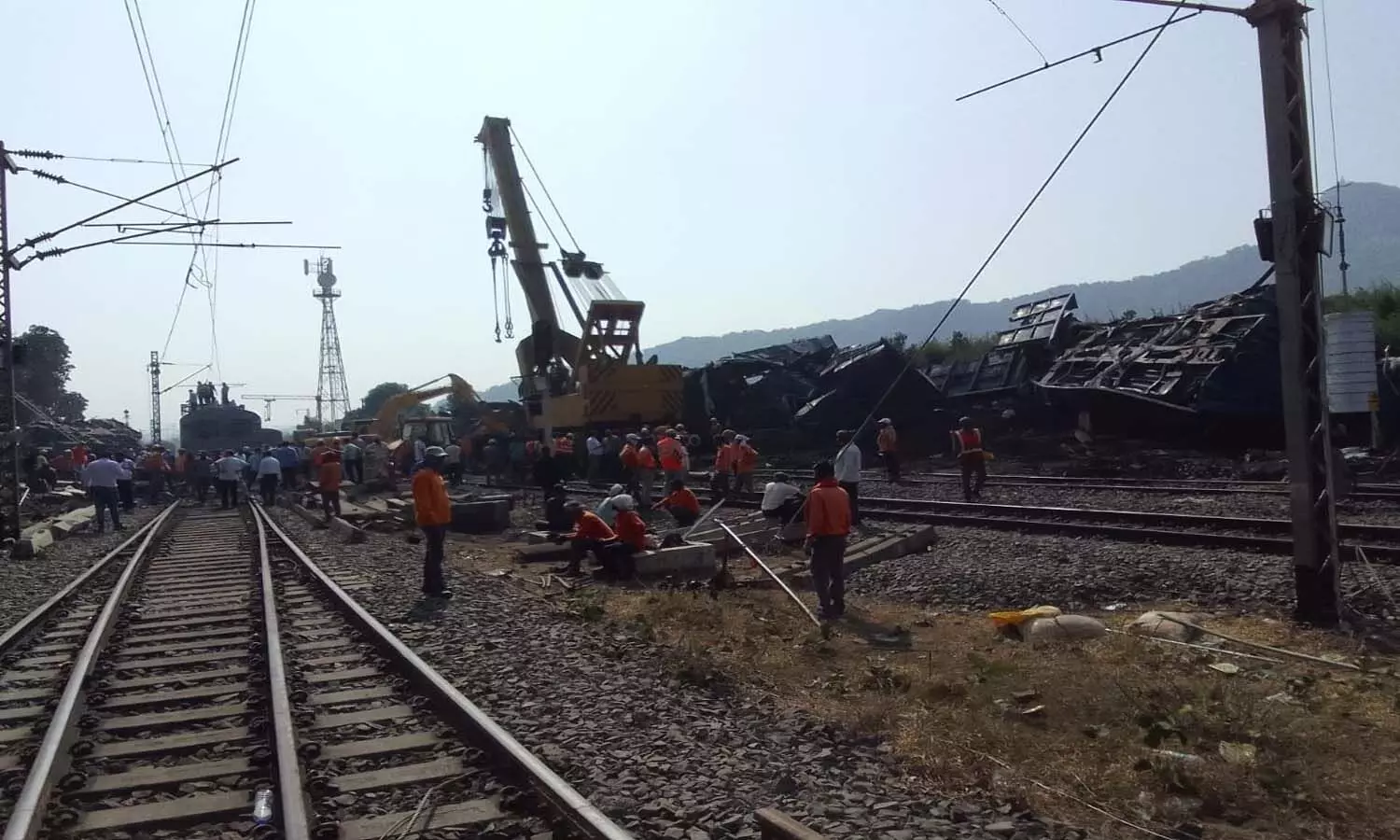 Gaya-Dhanbad rail section is still not clear, so far only 35 damaged bogies could be removed