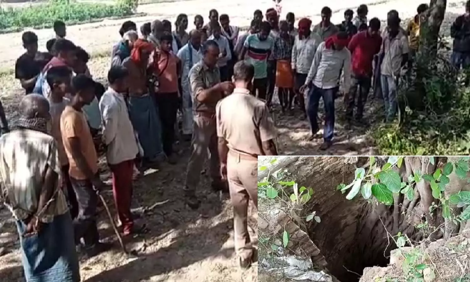 In Fatehpur, the nephew killed the uncle with an ax in a land dispute, threw it into the well to hide the dead body.