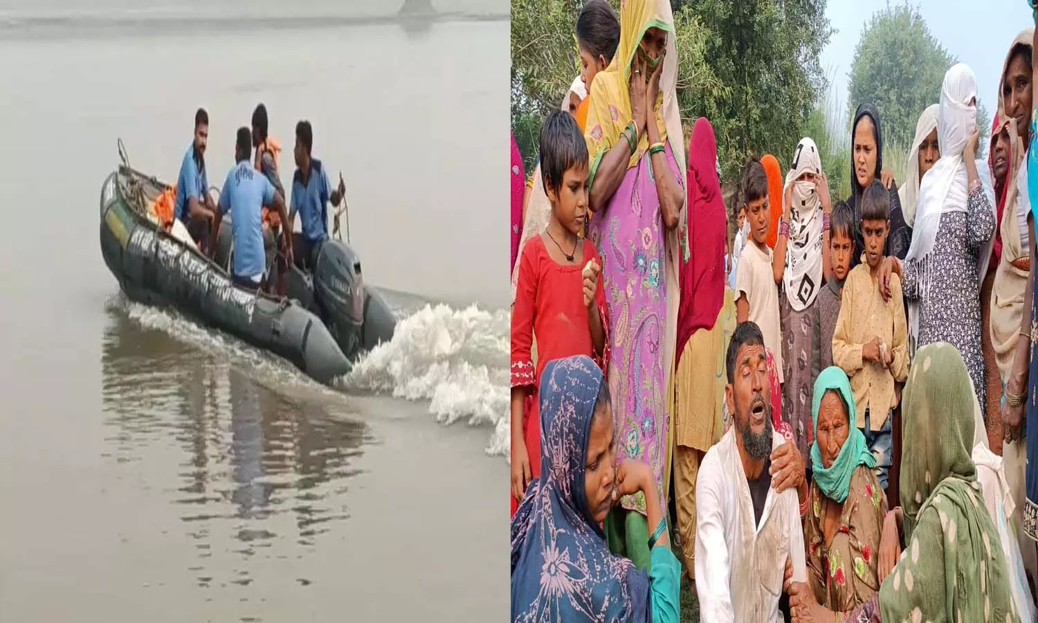 5 people drowned in a boat in the Ganges, 3 rescued, search continues for 2 brothers