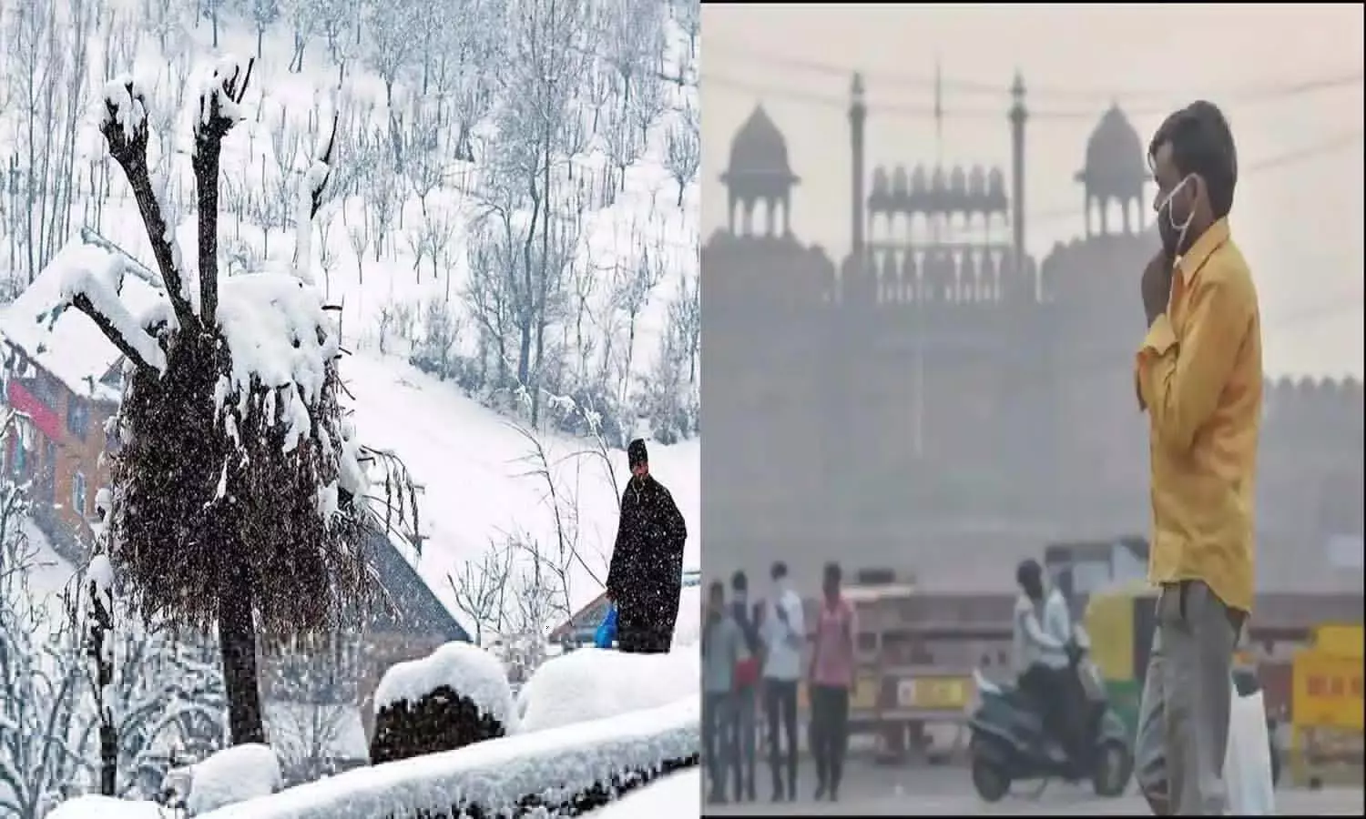 Snowfall will be accompanied by rain in hilly areas, it is difficult to breathe in Delhis toxic air