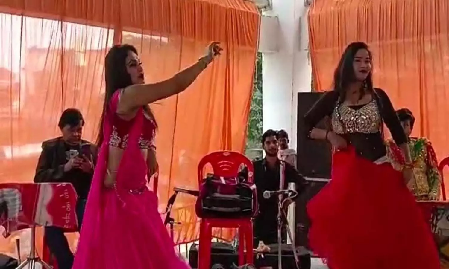 In Barabanki on Sardar Patel Jayanti, video of bar girls started obscene dance as soon as ministers left