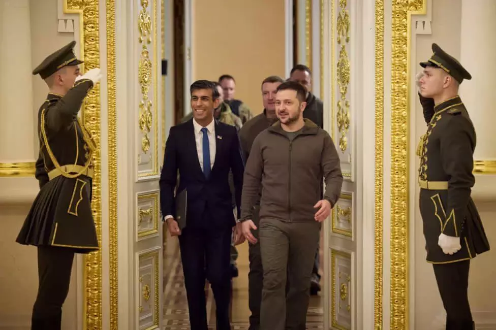 Rishi Sunak meets Ukrainian President Zelensky