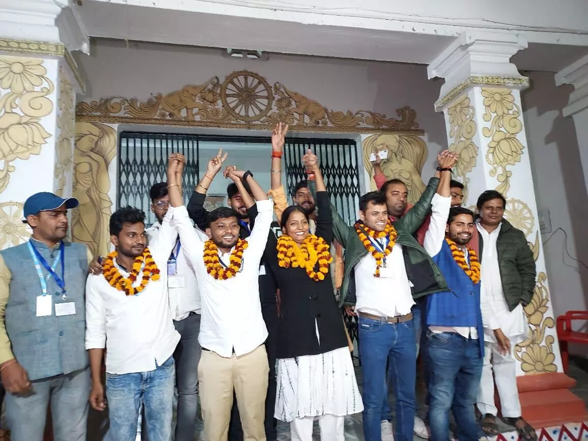 Candidates who won in Patna University Student Union Election