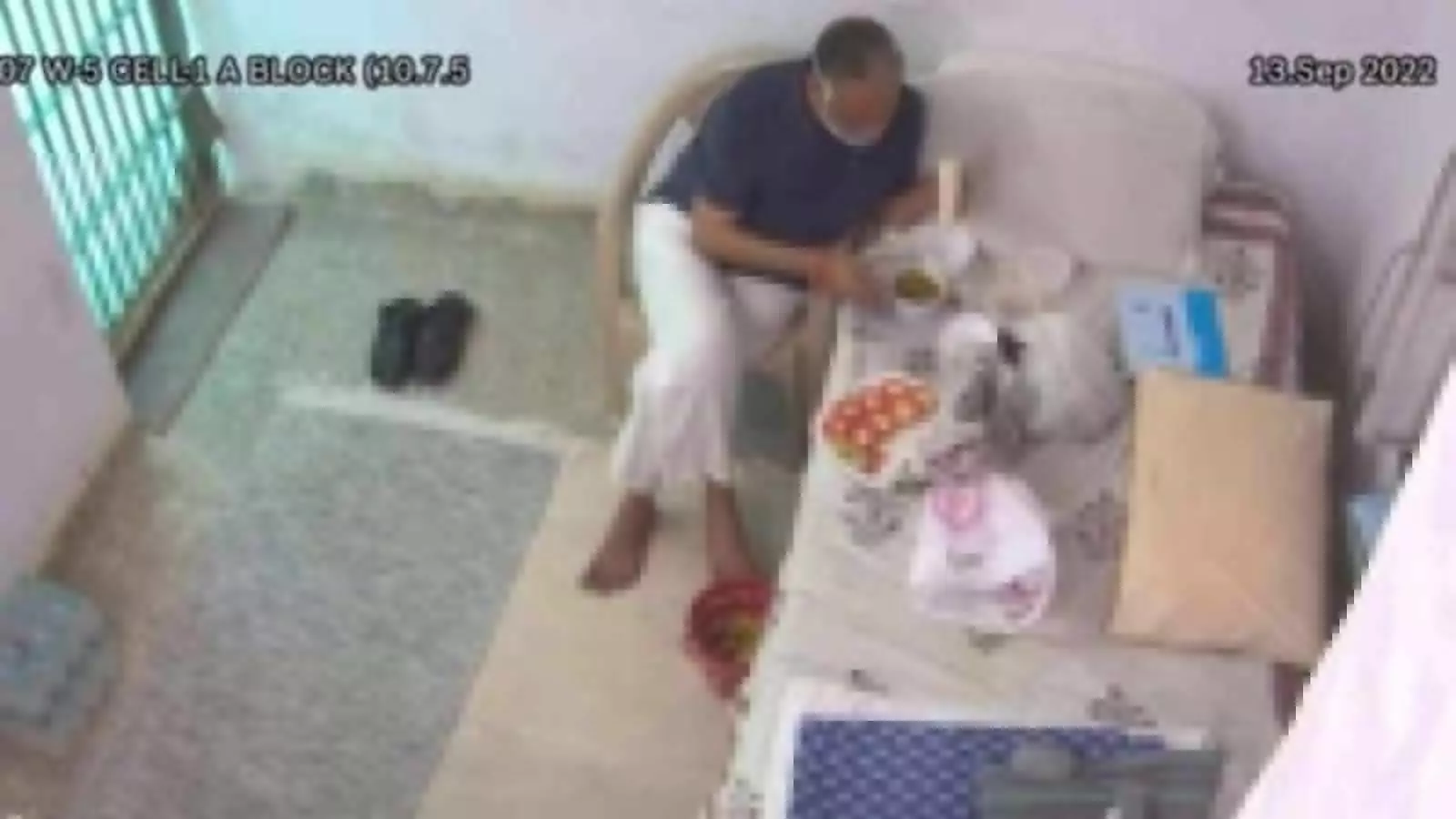 satyendar jain weight increases tihar jail getting proper food shows cctv footage