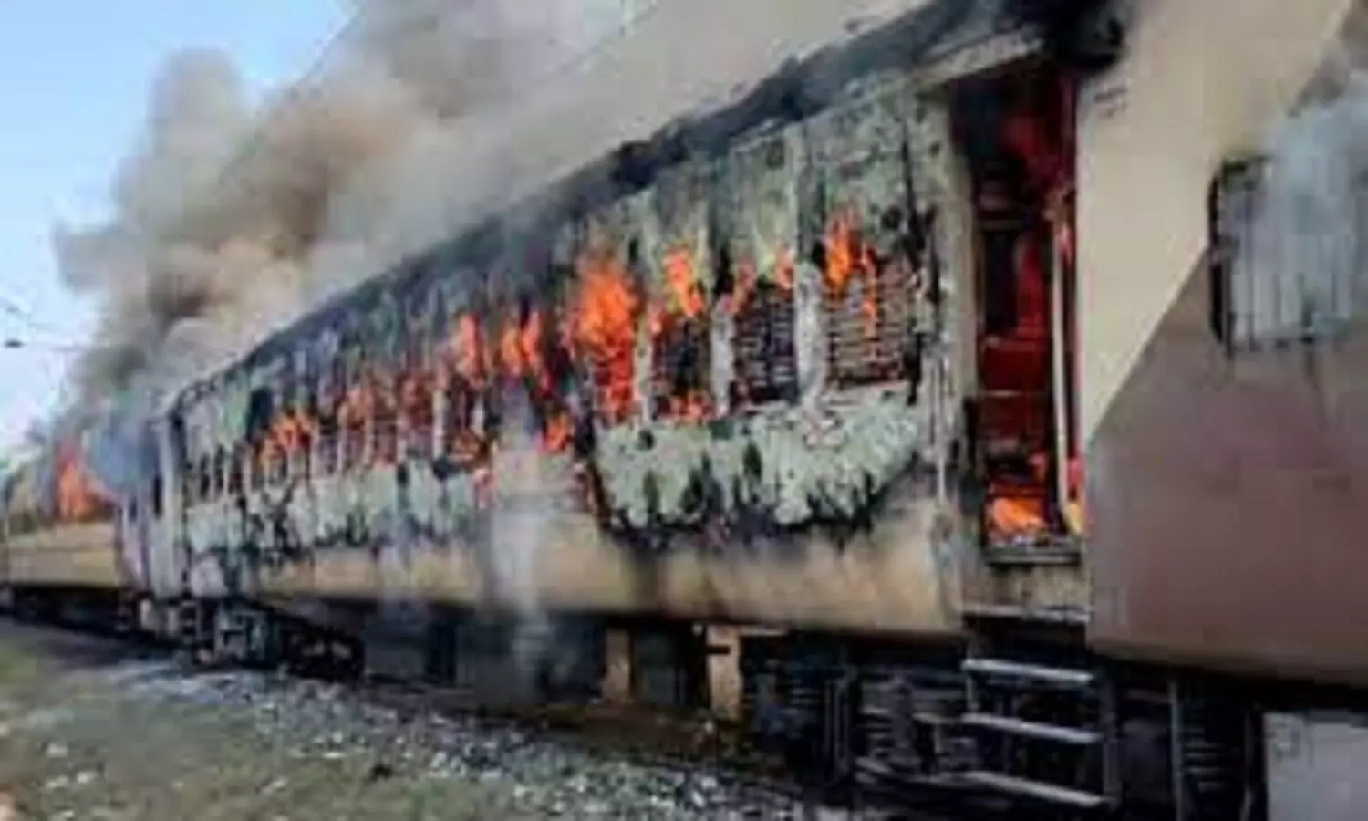 Burning Train In Andhra Pradesh