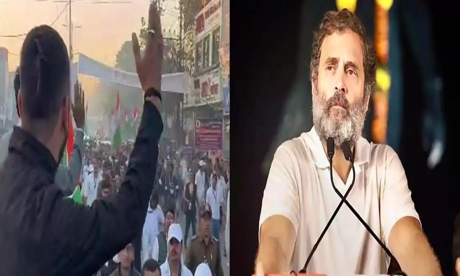Modi-Modi slogans raised during Rahul Gandhis Bharat Jodo Yatra in Indore, both youths ran away when called