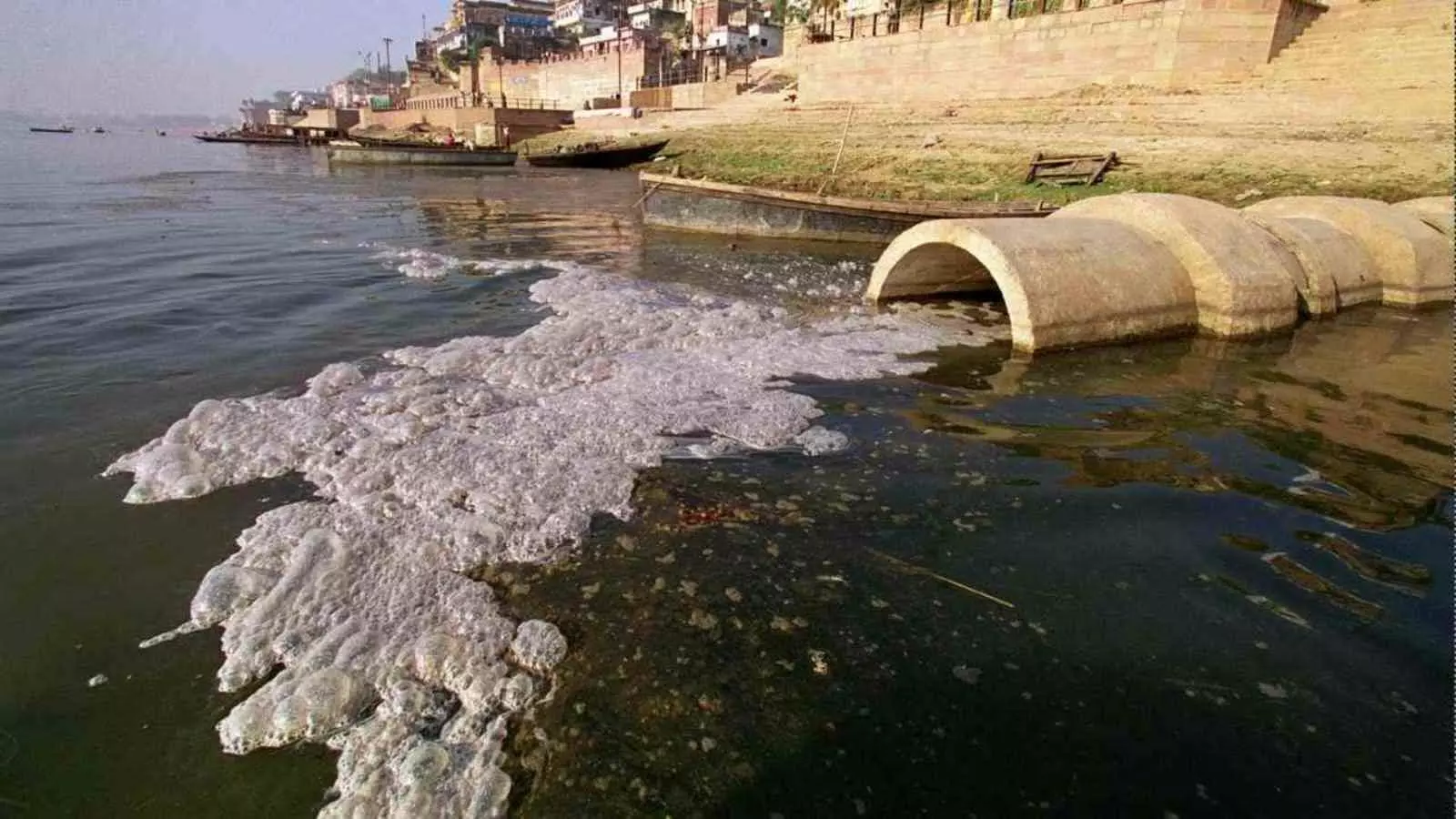 varanasi news rs one lakh fine on sewage discharge in ganga penalty of five thousand for using soap