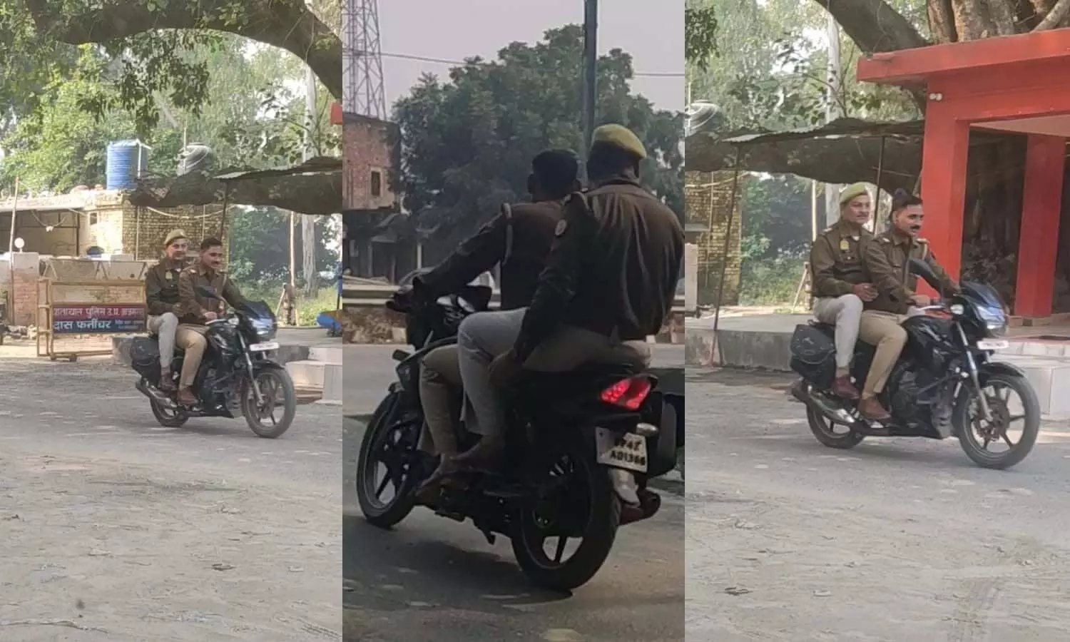 In Azamgarh, the police who teach traffic rules to others are themselves flouting the rules.