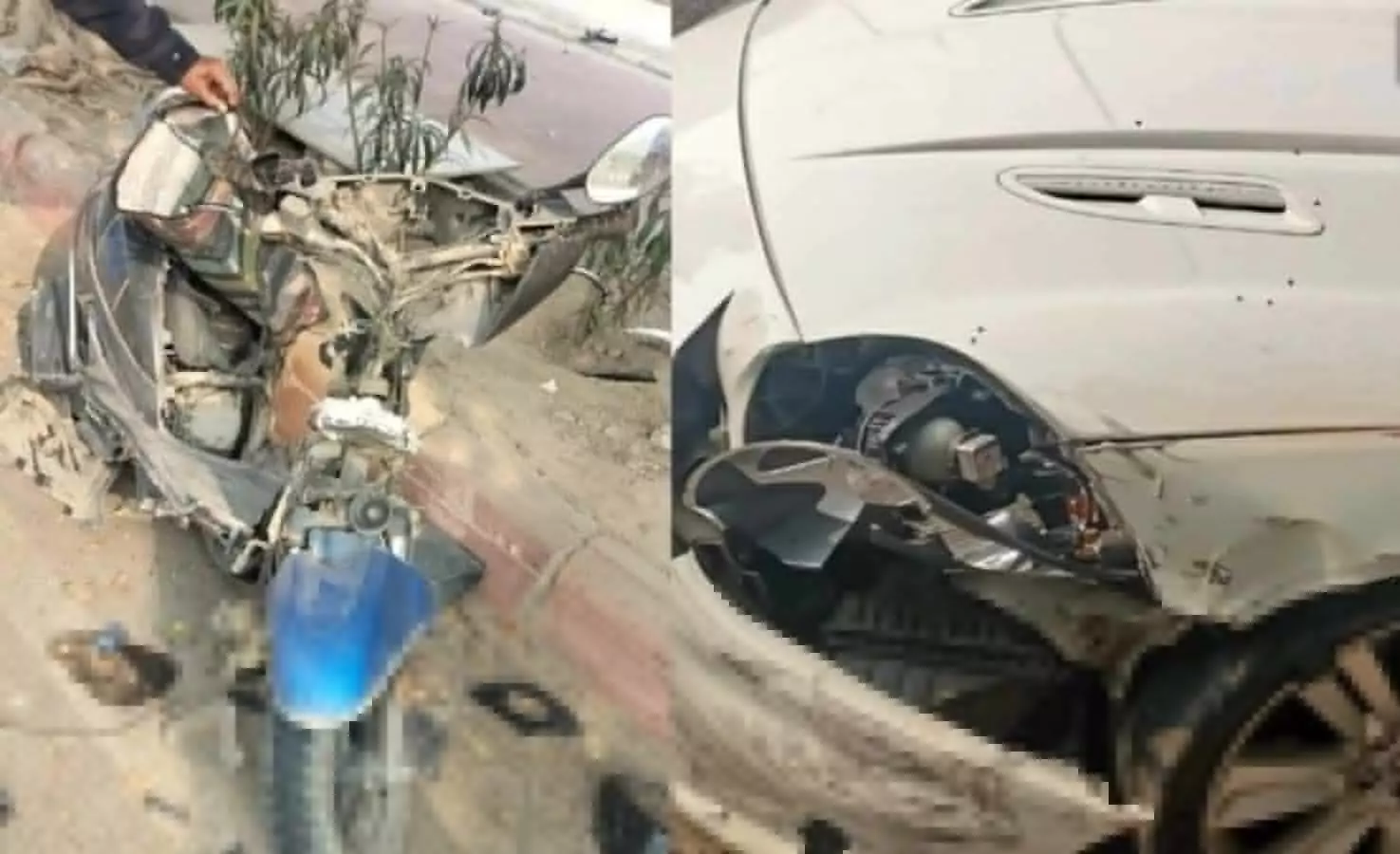 noida news high speed jaguar car collided with a girl died accused arrested