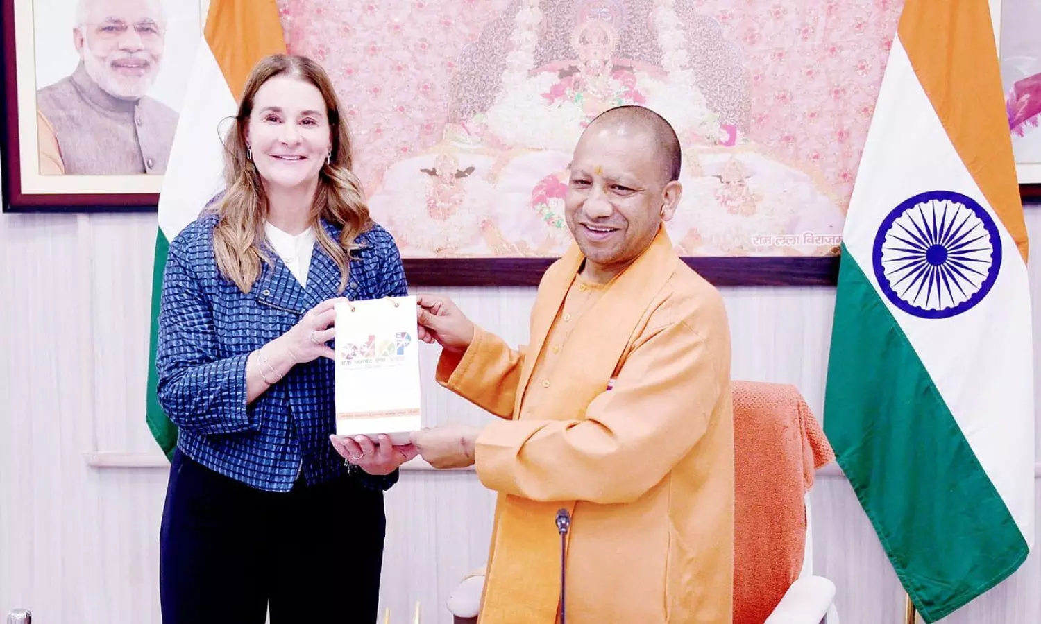 Bill and Melinda Gates Foundation co founder Melinda French Gates met CM Yogi Adityanath