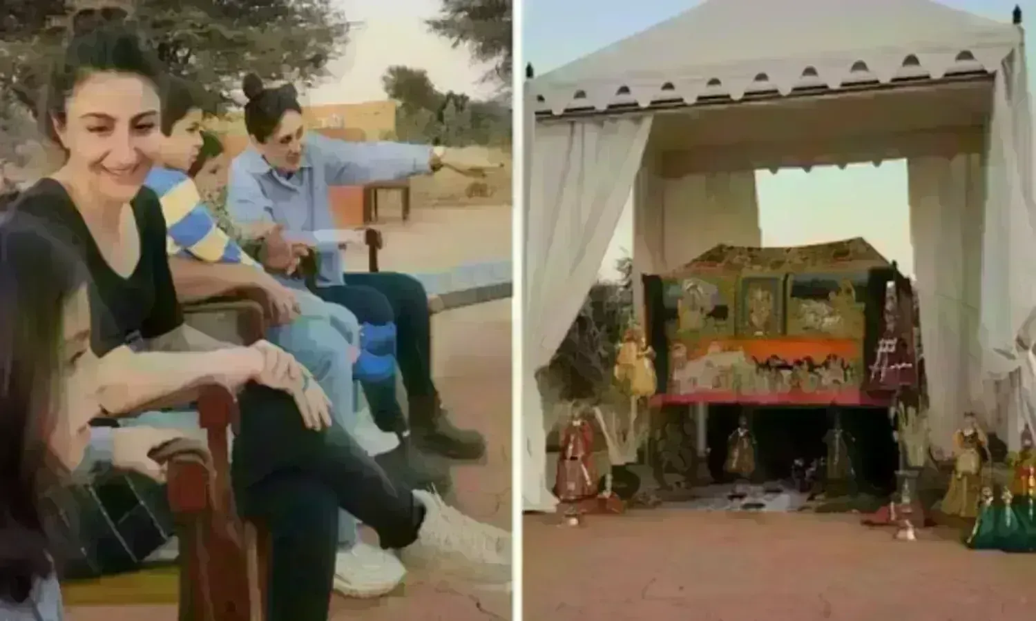 Bollywood Video: Pataudi Family ने जैसलमेर में लिया कठपुतली शो का आनंद,  Saba Ali Khan ने वीडियो किया शेयर