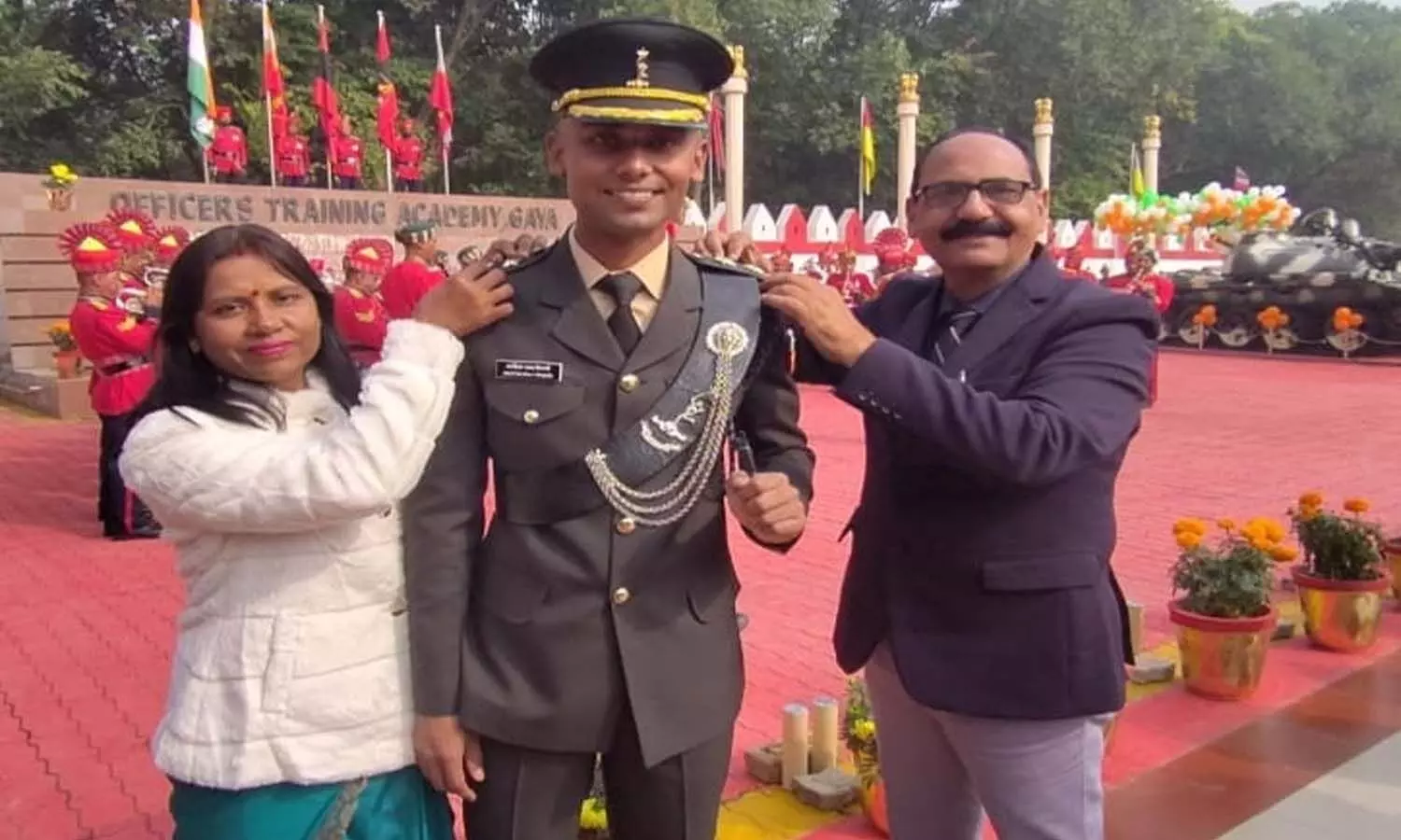 Sonbhadras Aditya Raj Tiwari becomes military officer dedicated to army after passing out parade