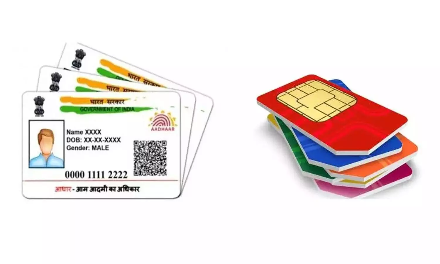 sim card aadhar link