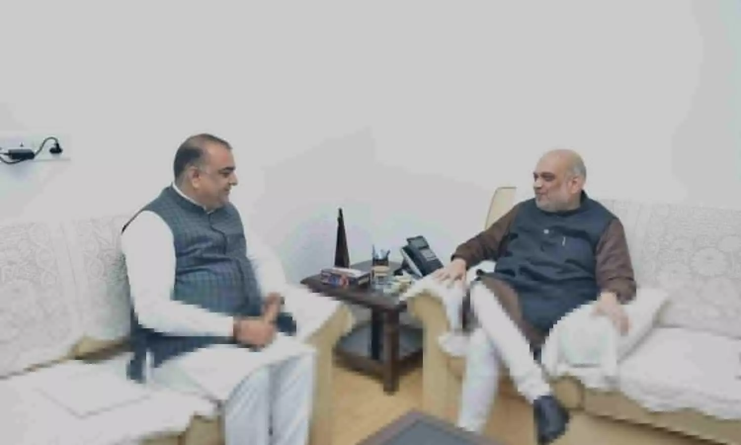 Rampur MLA Akash Saxena Meets Home Minister Amit Shah