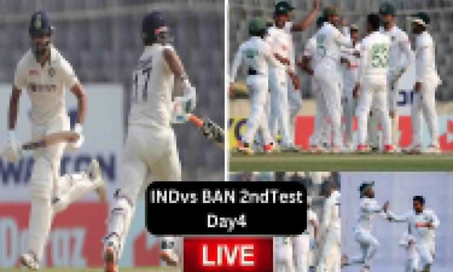 IND vs BAN 2nd Test Day 4 Live