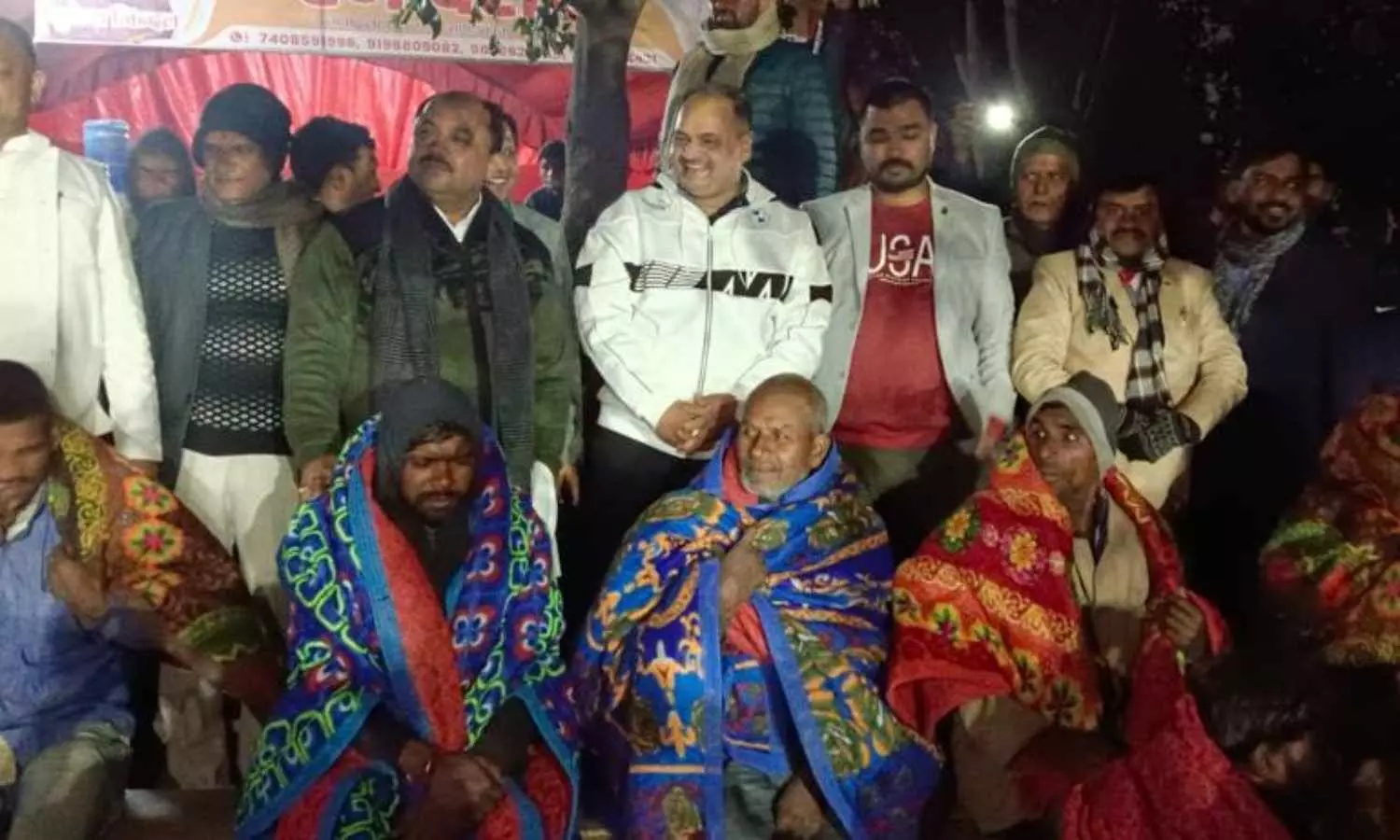 Lucknow Bhoomi Group distributed blankets to thousands of needy