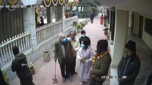 Virat and Anushka Sharma in Vrindavan