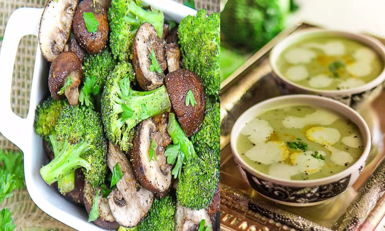 mushroom broccoli soup