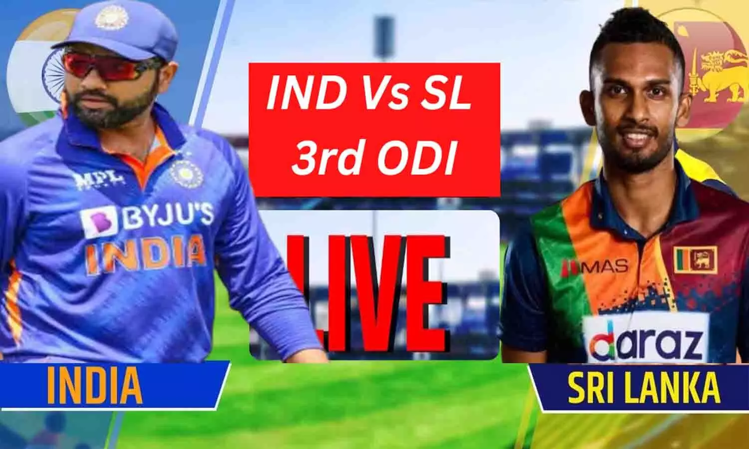 IND vs SL 3rd ODI Live Score