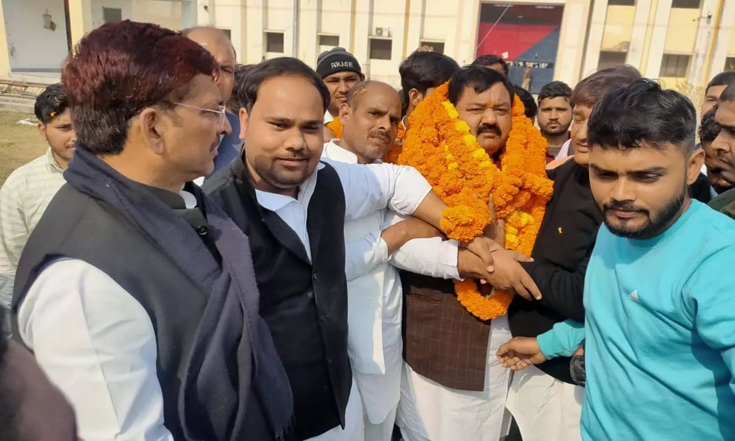 Samajwadi Partys former District President Ramvriksh Yadav released from jail