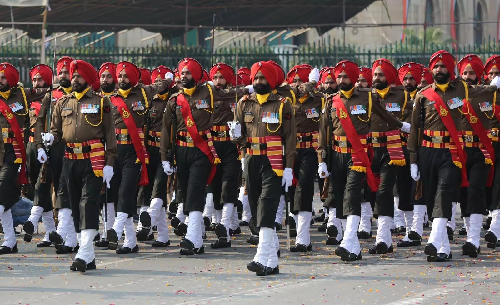 republic day parade rehearsal(Photo: Ashutosh Tripathi, Newstrack.com) 