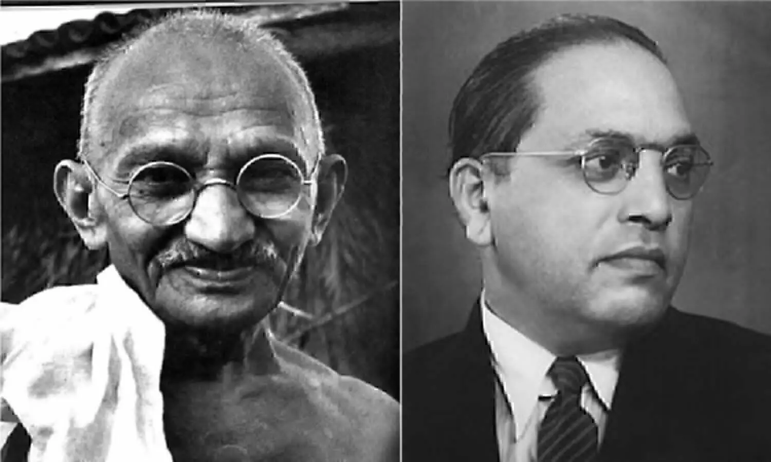 Mahatma Gandhi and B R Ambedkar