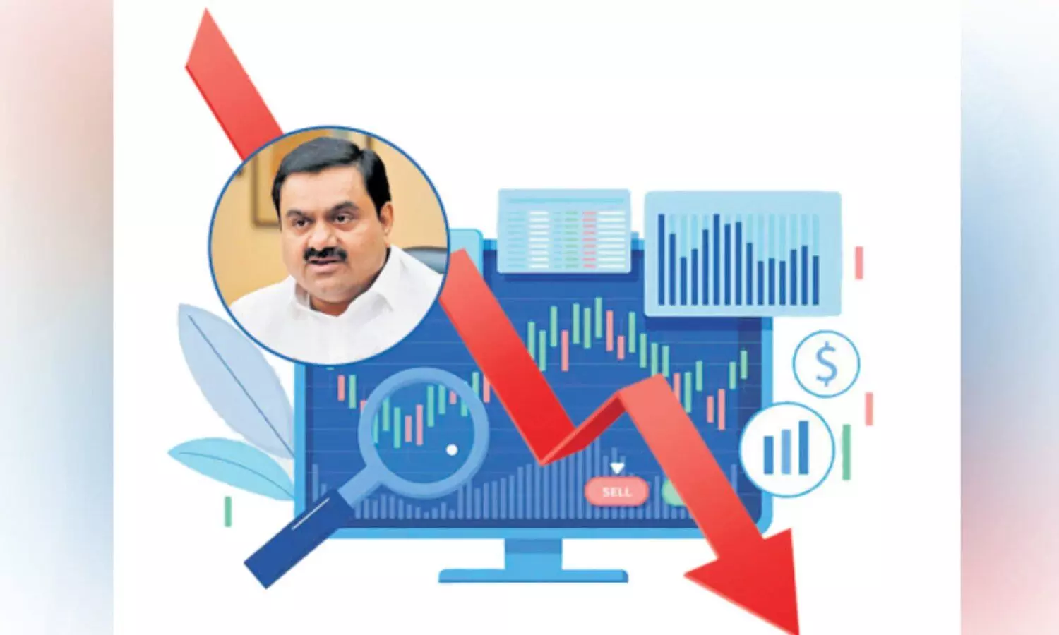 adani shares registers fall of 20 per cent in monday