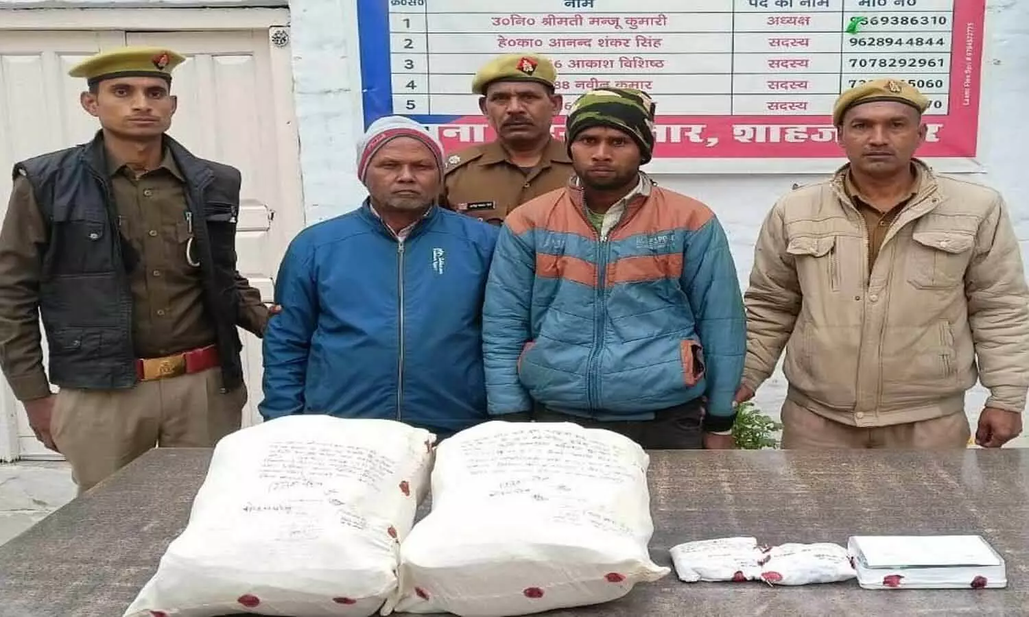 Two Bihar smugglers arrested with charas worth 44 crores in Shahjahanpur