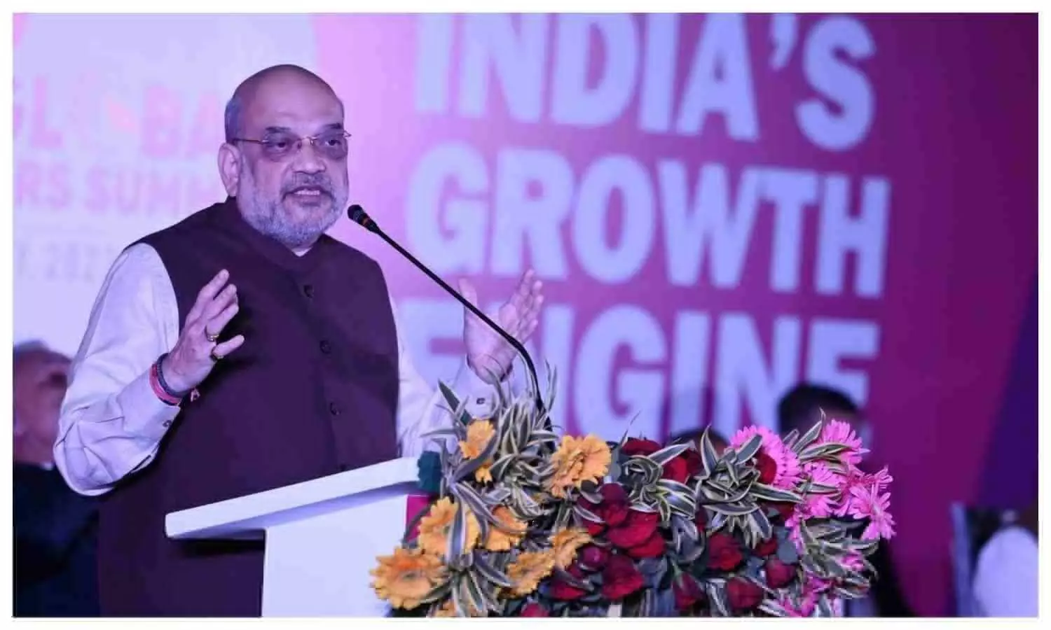Amit Shah in UP Global Investors Summit