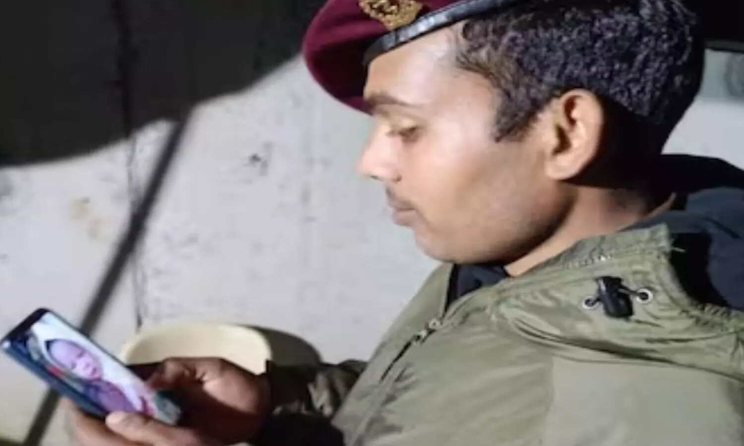 Indian army soldier became father