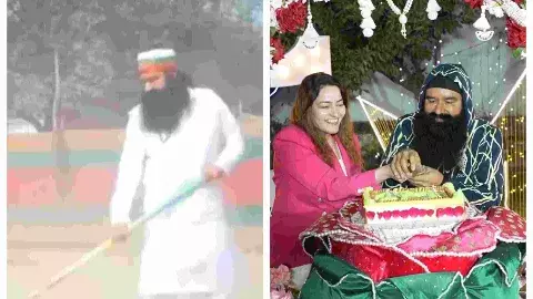 Baghpat Ram Rahim with Honeypreet