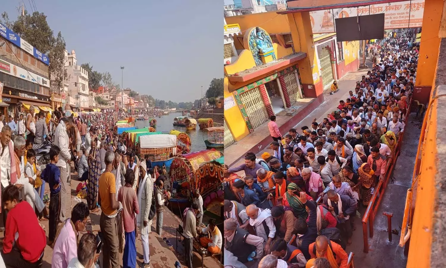Crowd of devotees in Chitrakoot