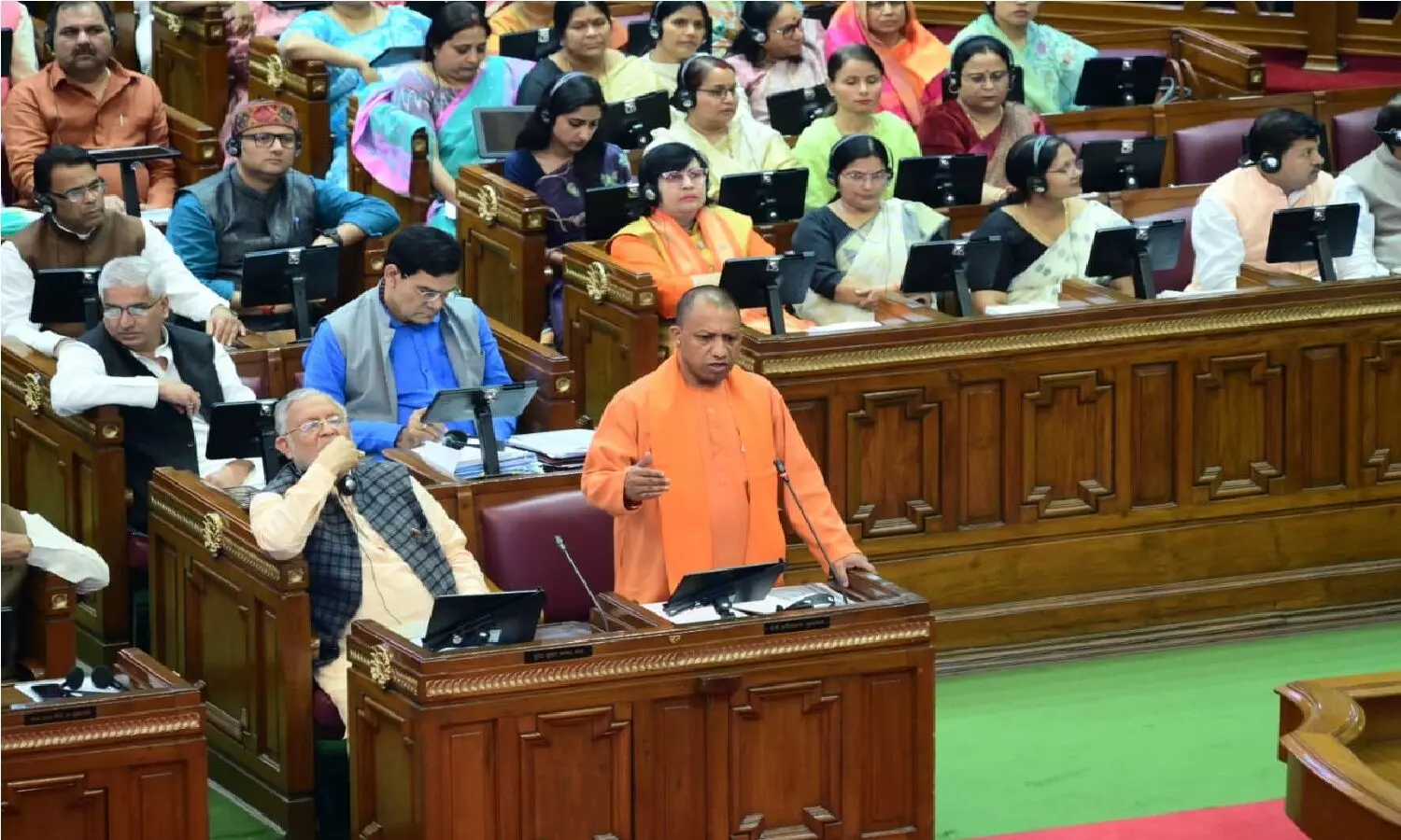 Yogi Adityanath in the assembly