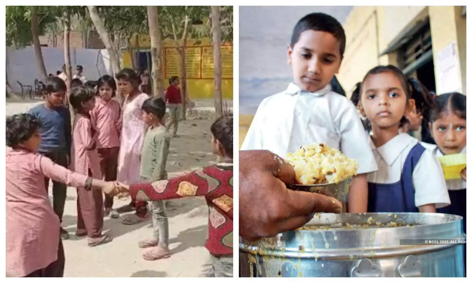 Bulandshahar Kunwarpur primary school Mid day meal