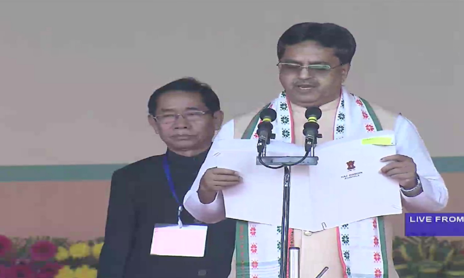 Tripura Manik Saha Oath Ceremony Live Updates
