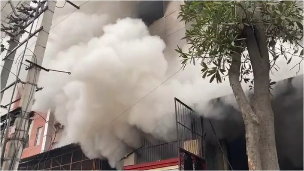 Fire in Narela Industrial Area