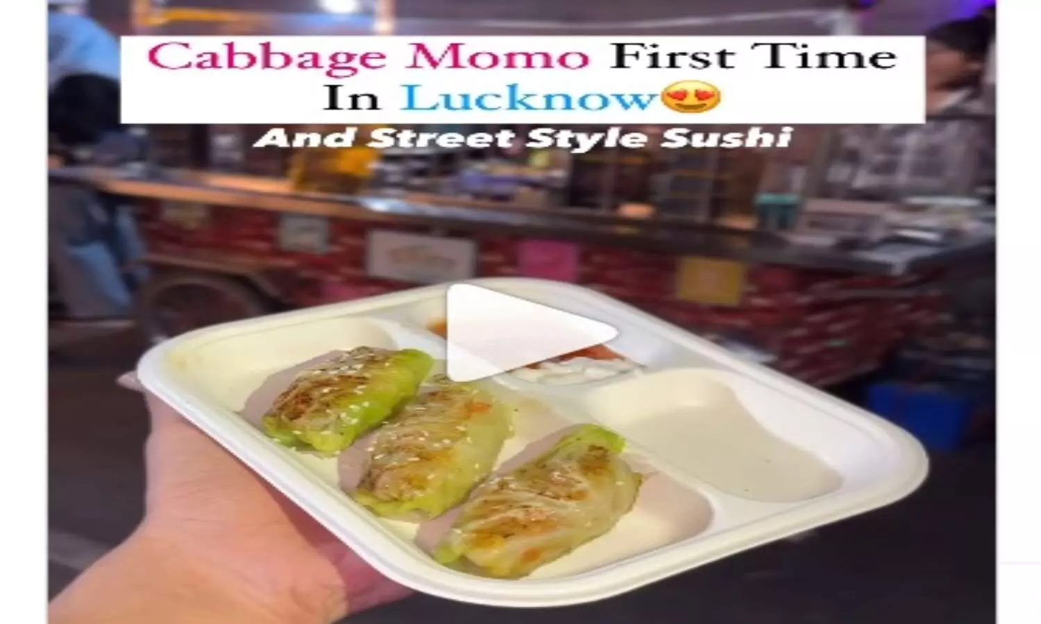 Cabbage Momos First Time In Lucknow
