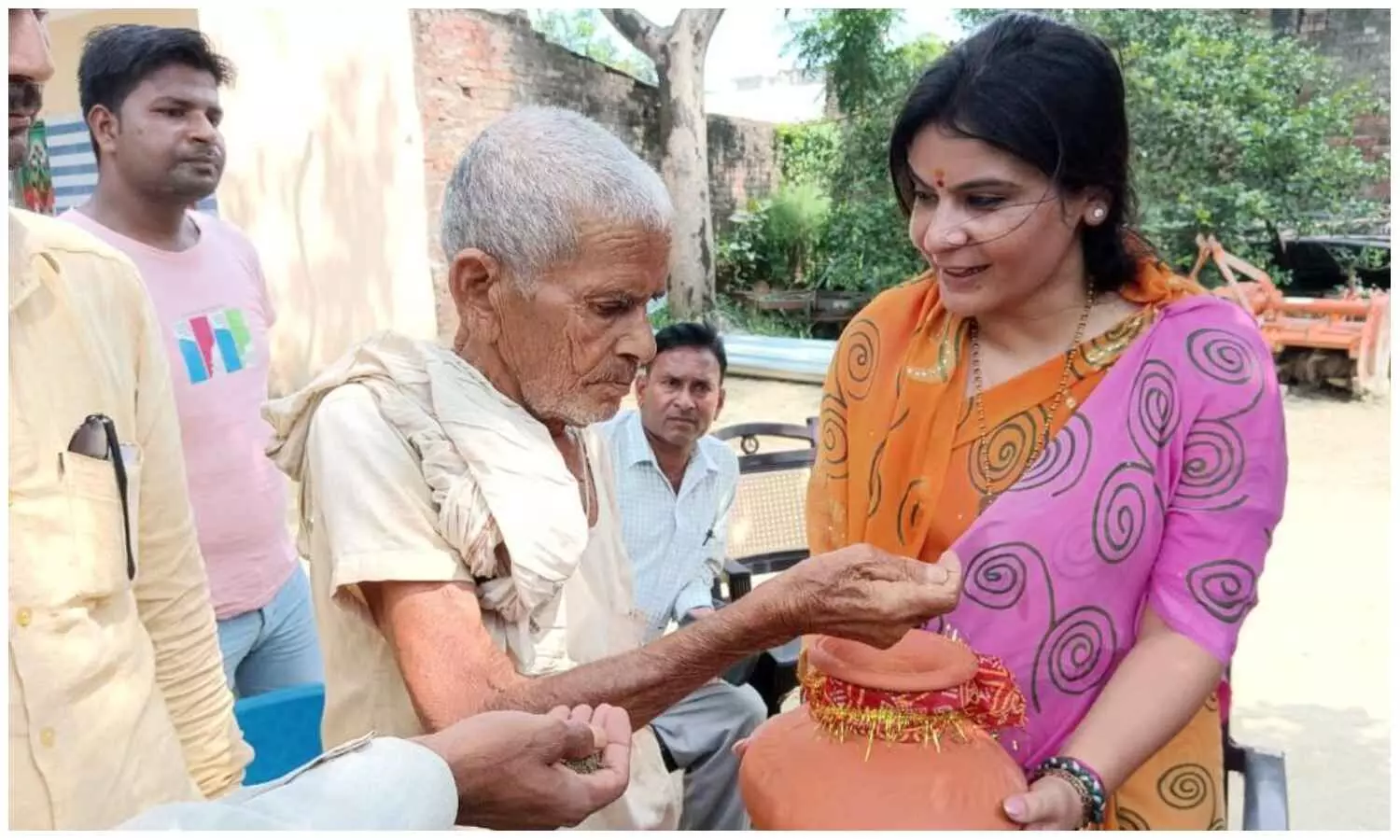 Atal Bihari Vajpayee grand daughter collected soil