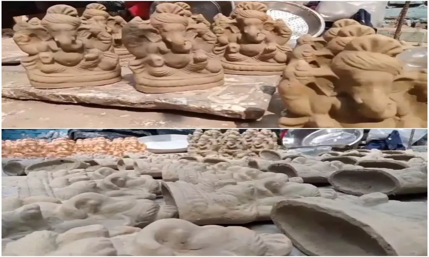Eco friendly lord Ganesh idols