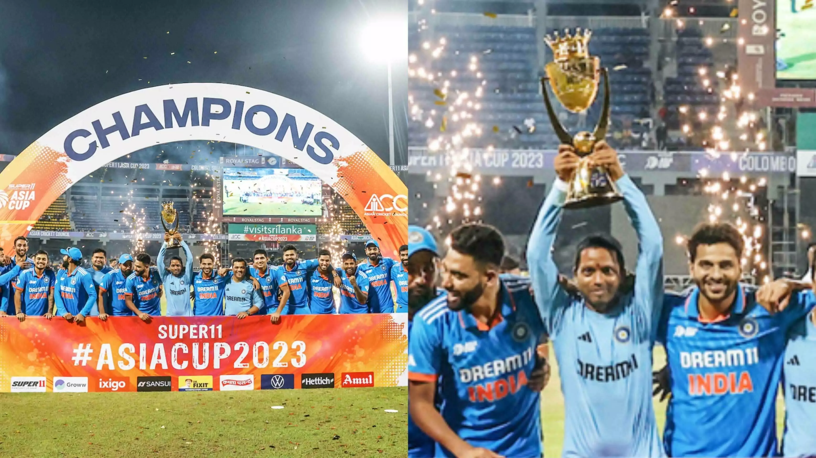 Asia Cup 2023 की ट्रॉफी Team India ने किसके साथ की शेयर, भारतीय टीम के साथ किसने मनाया जश्न, कौन है रघु?