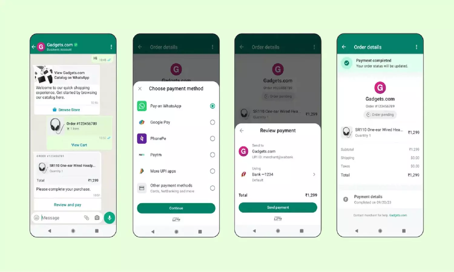 Payment Options For WhatsApp
