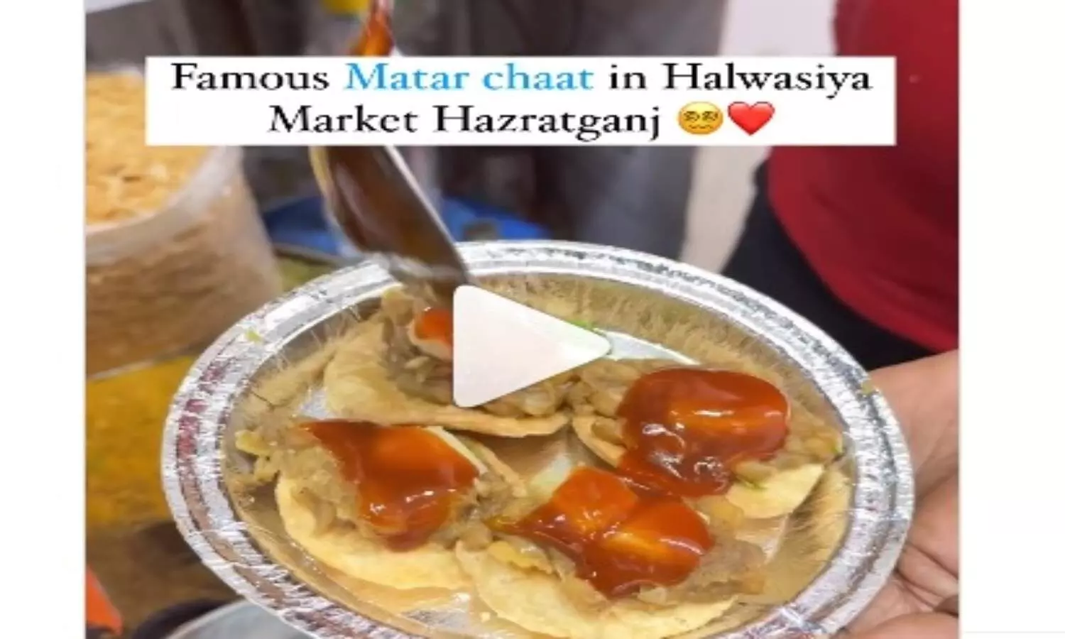 Lucknow Famous Matar Chaat