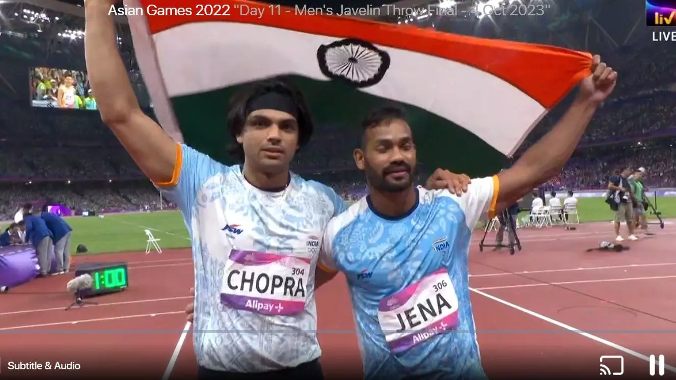 Asian Games 2023: जैवलिन थ्रो में भारत को डबल मेडल, Neeraj Chopra के नाम Gold और किशोर कुमार ने जीता Silver