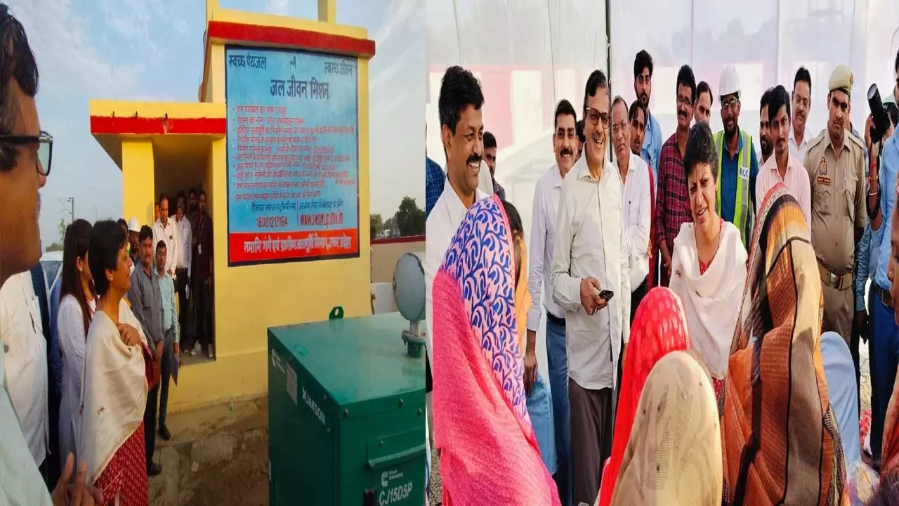 Union Secretary Vini Mahajan inspected Udaipur village of Mohanlalganj regarding Jal Jeevan Mission